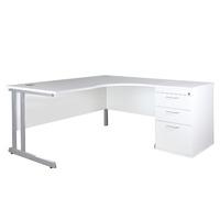 prime ergonomic desk and desk high pedestal prime right handed ergonom ...