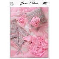 Pram Set in James C. Brett Magi-Knit DK and Baby DK (JB004)
