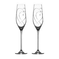 Promises Two Hearts Entwined Champagne Flutes (Set of 2)