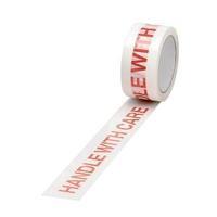 Printed Tape 50mm x 66m Handle with Care Polypropylene Red on White 1