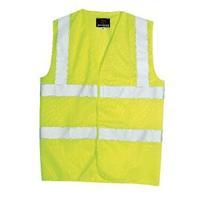 proforce class 2 large yellow high visibility vest hv08yl l