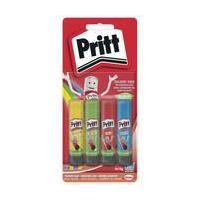 Pritt Stick Rainbow Glue Pack 4 x 10 g