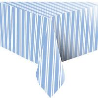 Premium Blue Stripe Paper Party Table Cover