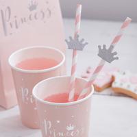 Princess Perfection Paper Party Straws