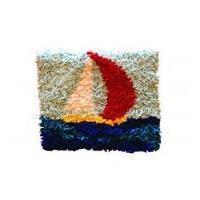 Proggy No Sew Fleece Craft Kit by Numbers Sail Boat Cushion