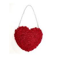 Proggy No Sew Fleece Craft Kit Red Heart Shape Bag