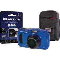 praktica luxmedia wp240 waterproof 20mp camera plus 8gb card and case