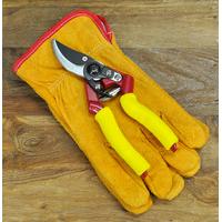 premium gardening secateurs gloves set by kingfisher