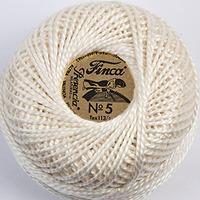 Presencia Perlé Embroidery Yarn 10g Ball - Ecru