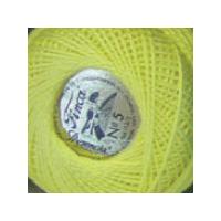 Presencia Perlé Embroidery Yarn 10g Ball - Yellow