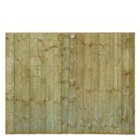 Professional Feather Edge Overlap Fence Panel (W)1.83m (H)1.5m Pack of 3