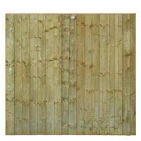 Professional Feather Edge Overlap Fence Panel (W)1.83m (H)1.8m Pack of 4