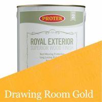 Protek Royal Exterior Wood Stain - Drawing Room Gold 5 Litre