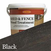 Protek Shed and Fence Stain - Black 5 Litre