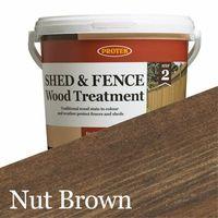 protek shed and fence stain nut brown 25 litre