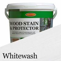Protek Wood Stain & Protector - Whitewash 1 Litre