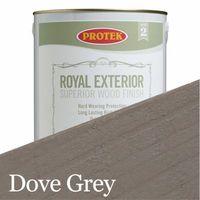 Protek Royal Exterior Wood Stain - Dove Grey 5 Litre