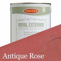 protek royal exterior wood stain antique rose 5 litre