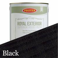 protek royal exterior wood stain black 5 litre