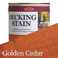 protek decking stain golden cedar 25 litre