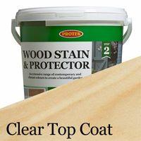 protek wood stain protector clear top coat 5 litre