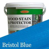 protek wood stain protector bristol blue 25 litre