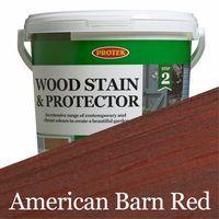 protek wood stain protector american barn red 25 litre