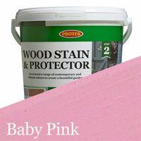 Protek Wood Stain & Protector - Baby Pink 25 Litre