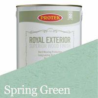 protek royal exterior wood stain spring green 25 litre