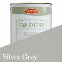 Protek Royal Exterior Wood Stain - Silver Grey 2.5 Litre