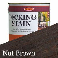 Protek Decking Stain - Nut Brown 2.5 Litre