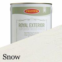 Protek Royal Exterior Wood Stain - Snow 1 Litre