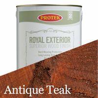 protek royal exterior wood stain antique teak 25 litre