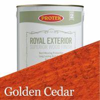 protek royal exterior wood stain golden cedar 25 litre