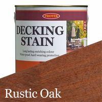 protek decking stain rustic oak 25 litre