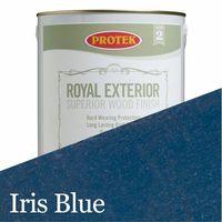 protek royal exterior wood stain iris blue 1 litre