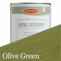 protek royal exterior wood stain olive green 1 litre