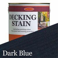 protek decking stain dark blue 25 litre