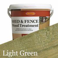 Protek Shed and Fence Stain - Light Green 5 Litre