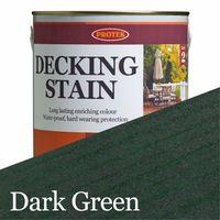 Protek Decking Stain - Dark Green 2.5 Litre