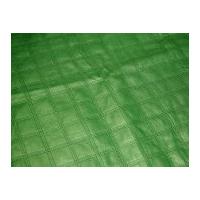 pre quilted faux leather dress fabric emerald green