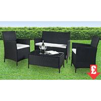 price drop this weekend only madrid black rattan furniture set