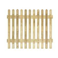 profiled round top picket fence w18m h1m pack of 5