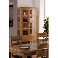 Provence Glazed Display Unit In Oak