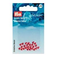 prym iron on decorative round fashion studs red