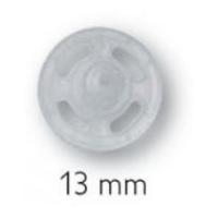 Prym Plastic Sew On Snap Fasteners Transparent