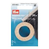 prym waxed strong thread 20m beige