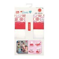 prym love fabric pattern childrens clothes sewing kit red white