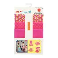 prym love fabric pattern childrens clothes sewing kit yellow pink