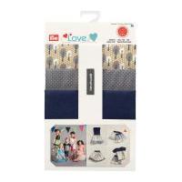 prym love fabric pattern childrens clothes sewing kit grey